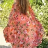 Peach Blossom Maxi Dress