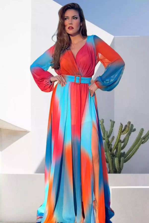 Daramora Rainbow Maxi Dress