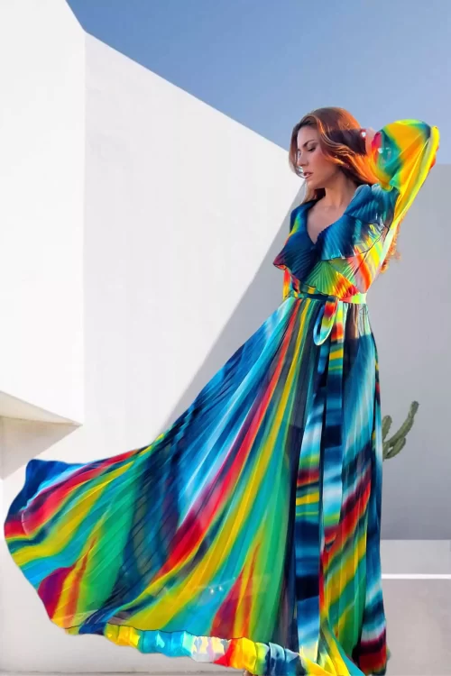 Daramora Waterfall Maxi Dress